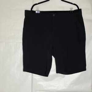 Men's Flat Front Black Shorts - Modern Everyday Comfort